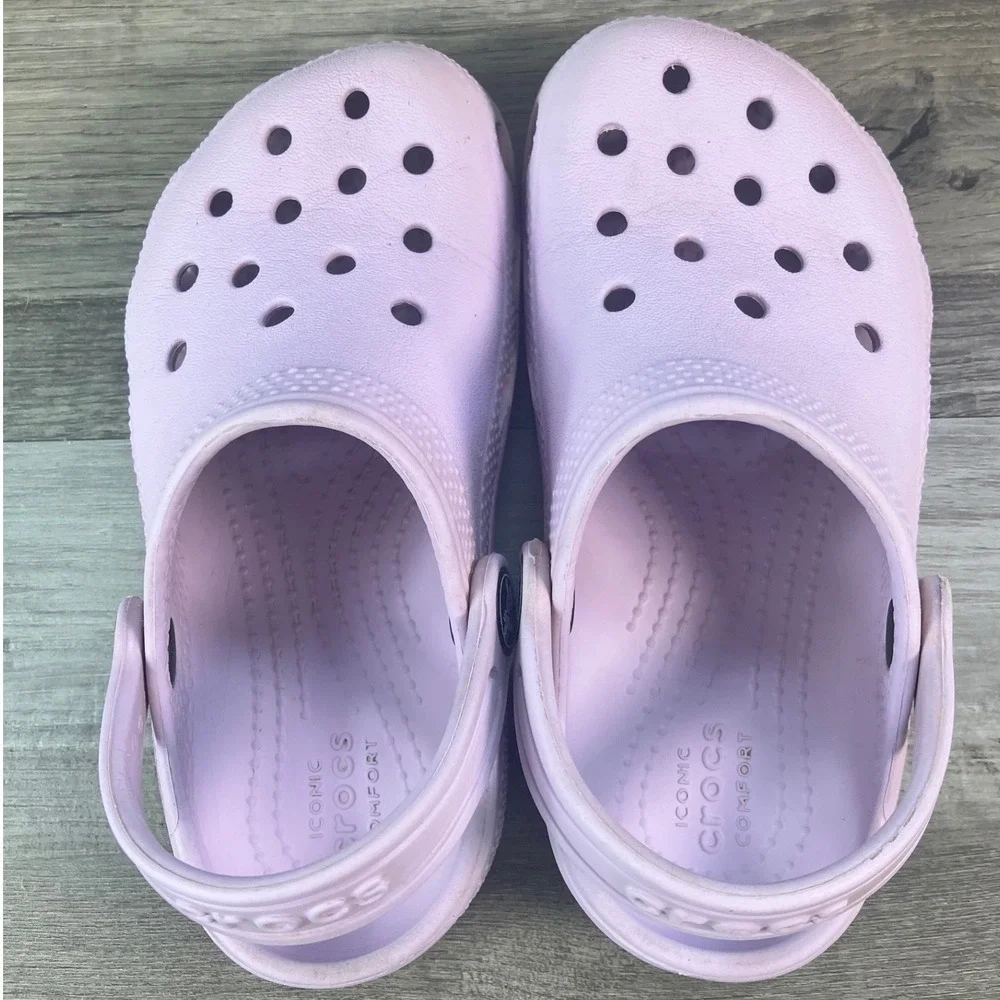 Crocs Classic Clog Kids Size C10 Lavender Purple Slip On Water Shoes 10126